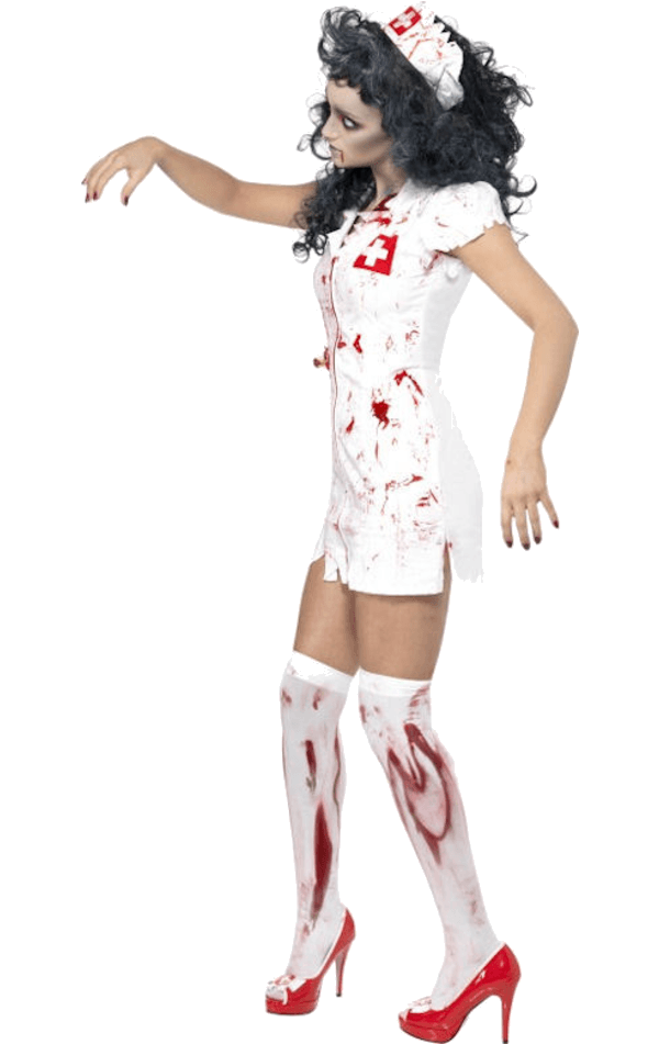 Smiffys Adult Zombie Nurse Costume 2 Smiffys Adult Zombie Nurse Costume - Image 2