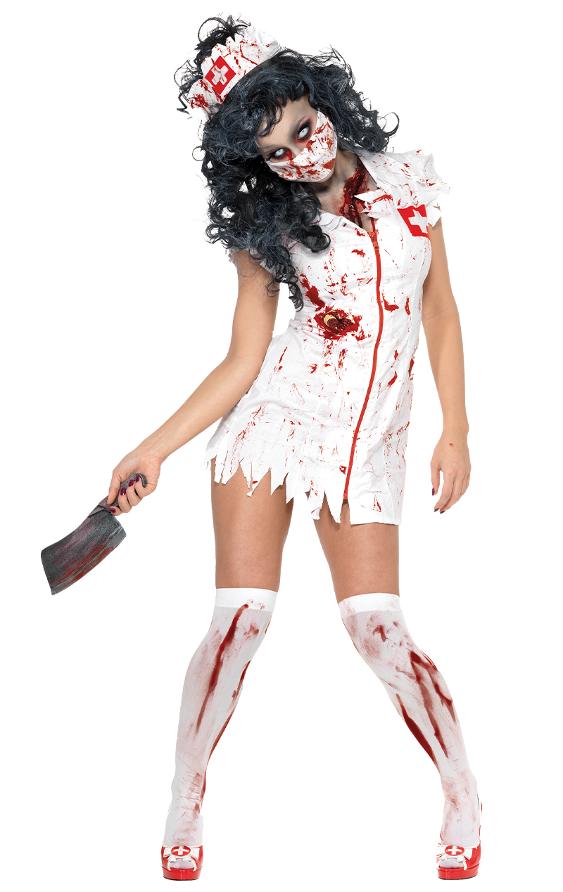 Smiffys Adult Zombie Nurse Costume 1 Smiffys Adult Zombie Nurse Costume