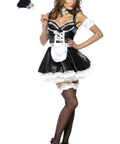 Smiffys Fever Flirty French Maid Costume
