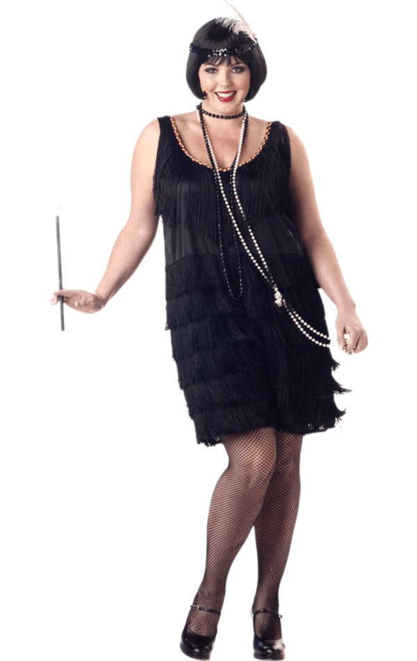 20s Fashion Flapper Costume (Plus Size) 1 20s Fashion Flapper Costume (Plus Size)