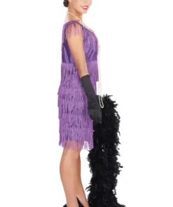 Halloween Decoration Shop -Halloween Decoration Shop 1920s purple flapper costume 554308