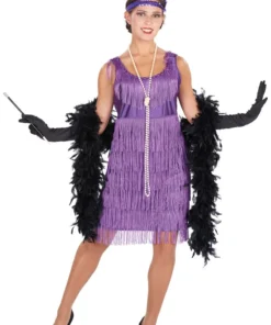 1920s Purple Flapper Costume