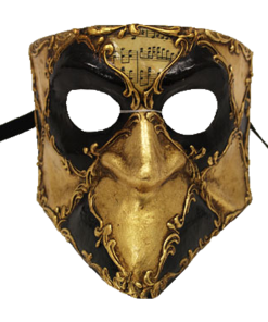 GENERIC Gold Bauta Masquerade Facepiece