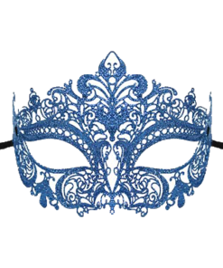 GENERIC Blue Glitter Masquerade Mask