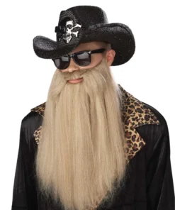 GENERIC 80s Blues Rocker Beard With Moustache Set