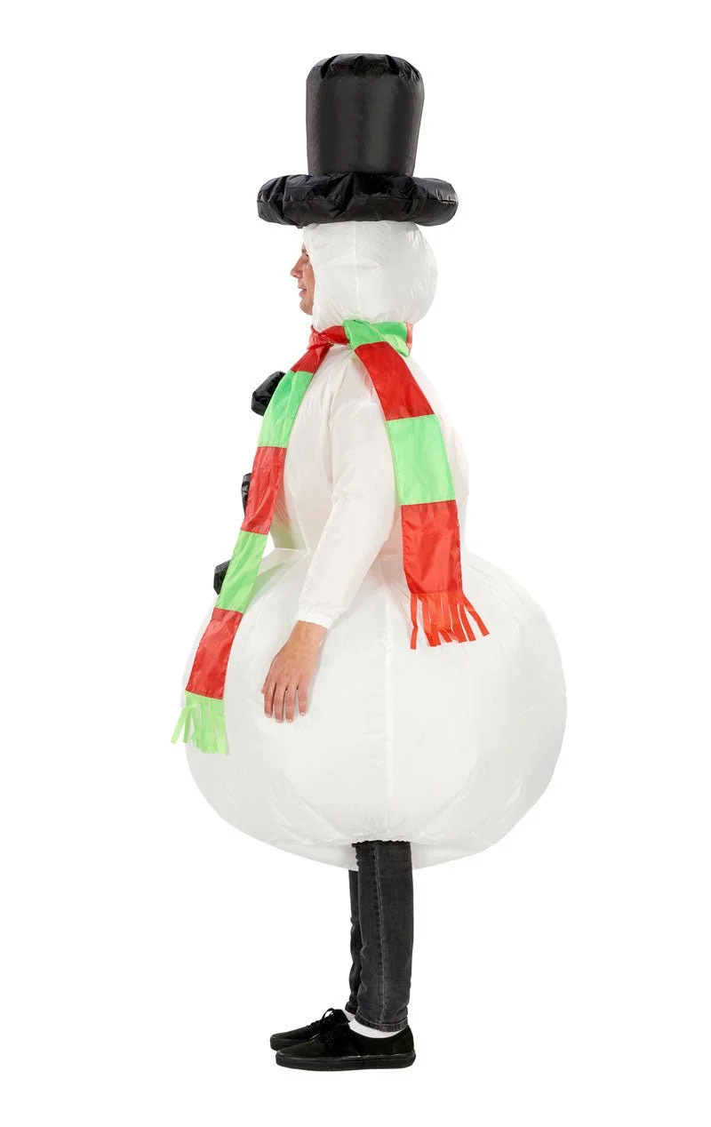 GENERIC Adult Inflatable Snowman Costume 3 GENERIC Adult Inflatable Snowman Costume - Image 3