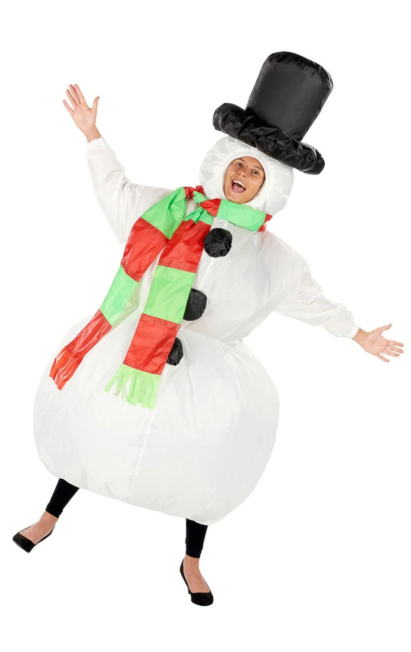 GENERIC Adult Inflatable Snowman Costume 1 GENERIC Adult Inflatable Snowman Costume