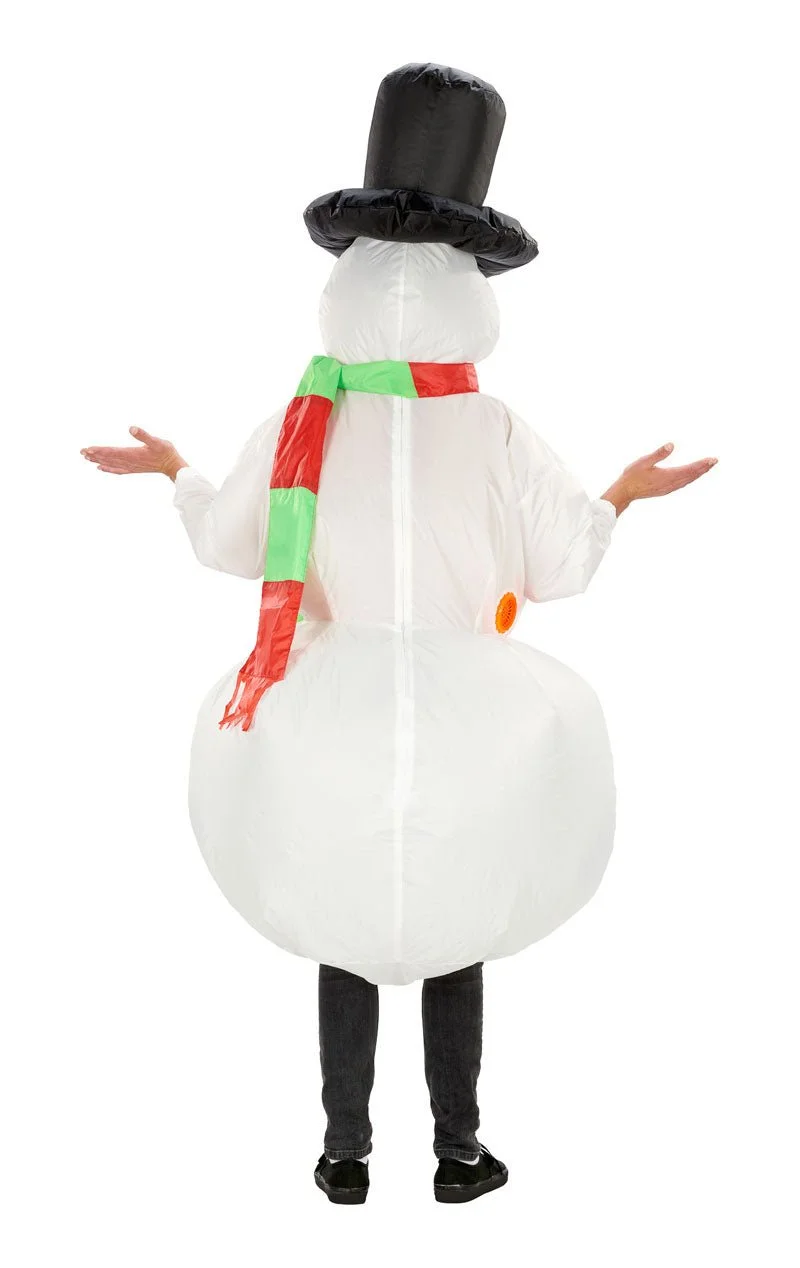 GENERIC Adult Inflatable Snowman Costume 4 GENERIC Adult Inflatable Snowman Costume - Image 4