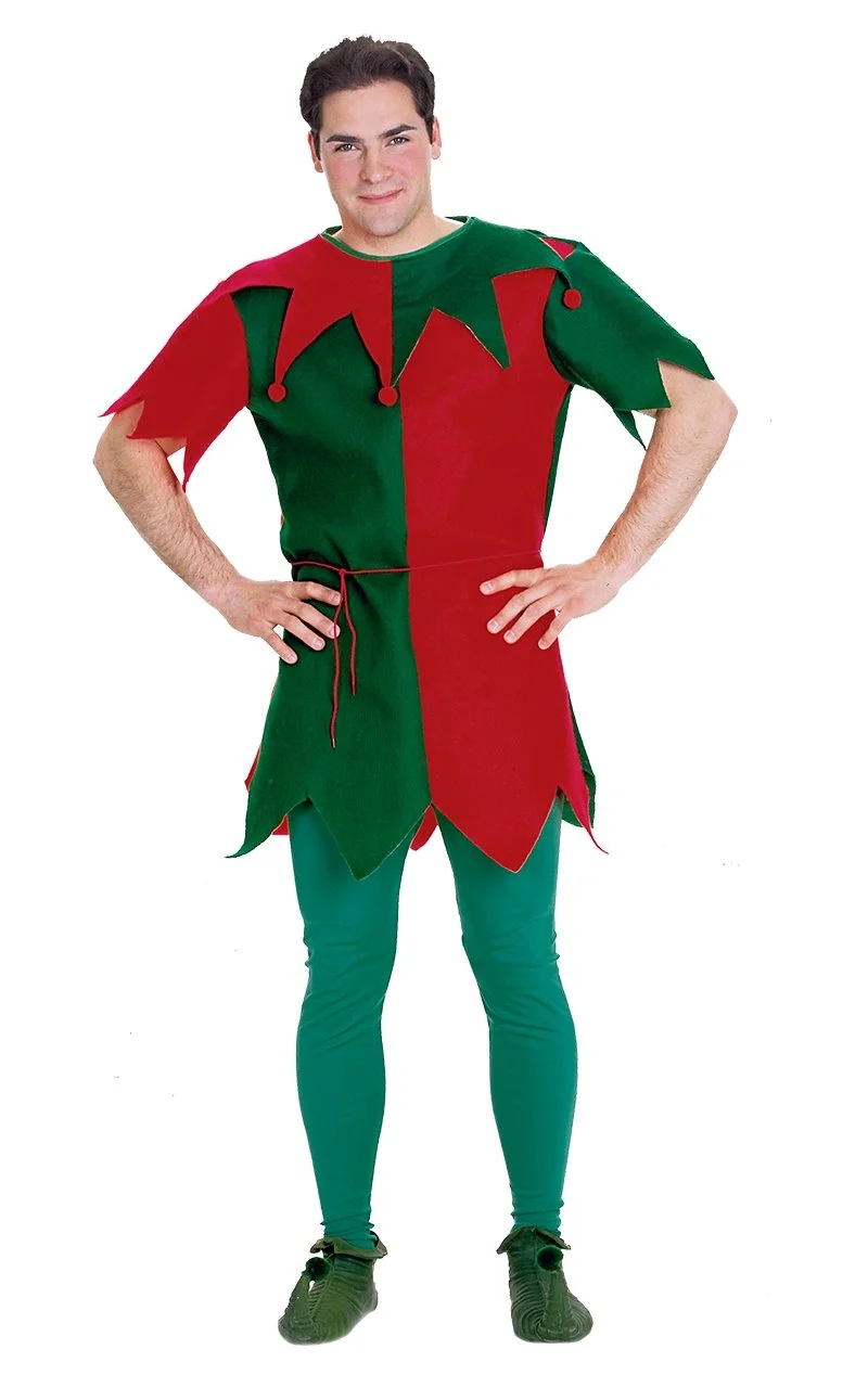 Mens Economy Elf Costume 1 Mens Economy Elf Costume