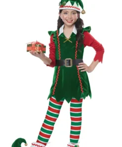 GENERIC Kids Festive Elf Costume