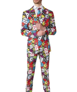 GENERIC Mens Casino Icons Suit - Opposuits