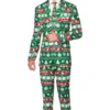 GENERIC Mens Green Nordic Christmas Suit- Opposuits