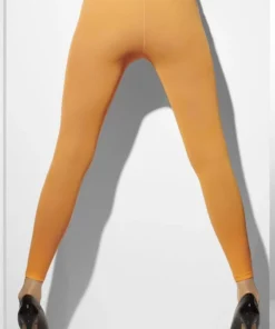 Smiffys Neon Orange Footless Tights