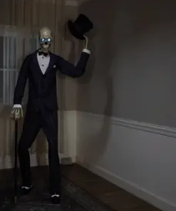 GENERIC Suited Skeleton Animated Halloween Decoration