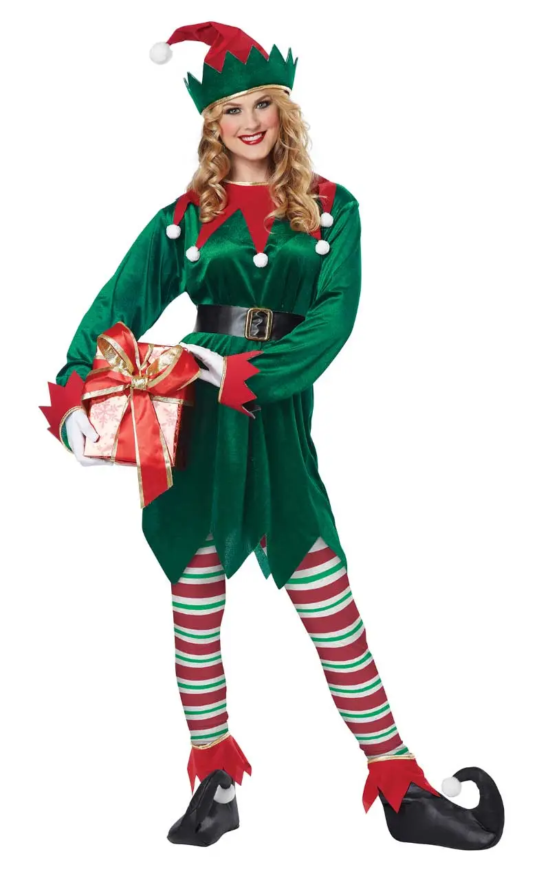 Unisex Jolly Elf Christmas Costume 3 Unisex Jolly Elf Christmas Costume - Image 3