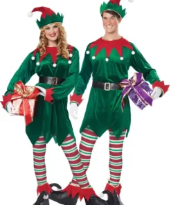 Unisex Jolly Elf Christmas Costume
