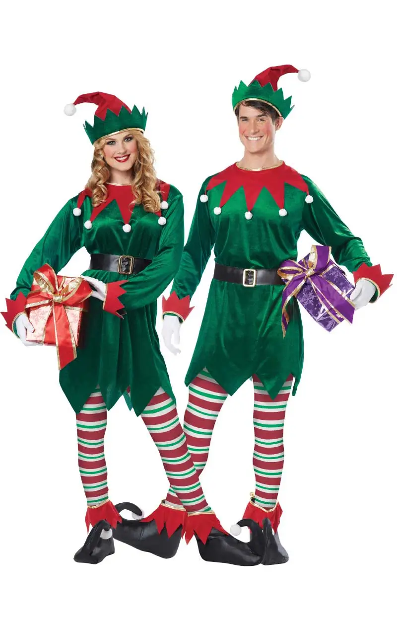 Unisex Jolly Elf Christmas Costume 1 Unisex Jolly Elf Christmas Costume