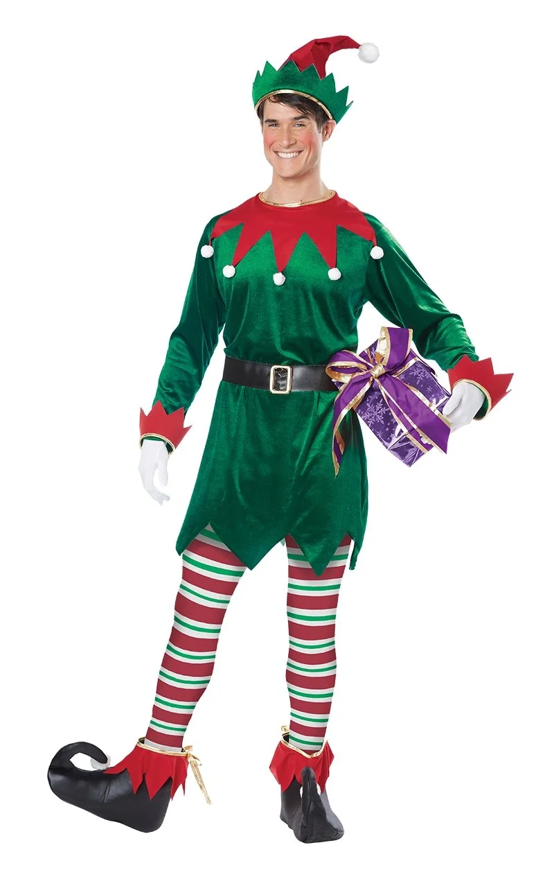 Unisex Jolly Elf Christmas Costume 2 Unisex Jolly Elf Christmas Costume - Image 2