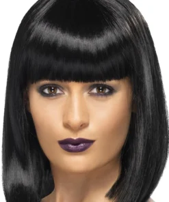 Smiffys Womens Black Diva Wig