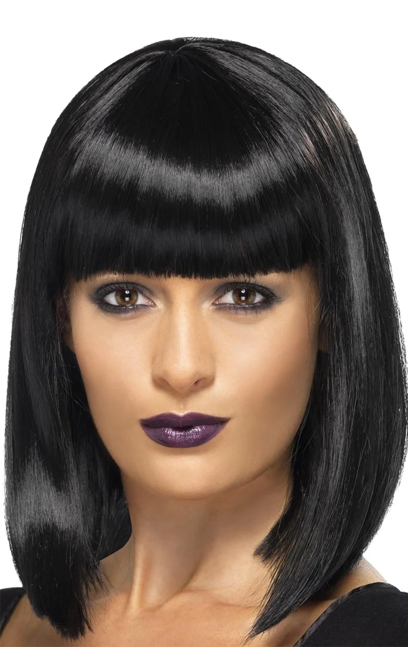Smiffys Womens Black Diva Wig 1 Smiffys Womens Black Diva Wig